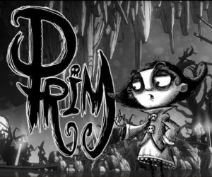Black and white animation character Prim Adventure Game