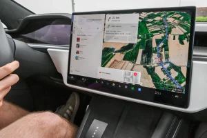 GPS and Navigation Voice Over, seen on car navigation screen